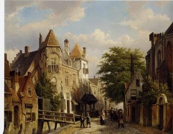 unknow artist European city landscape, street landsacpe, construction, frontstore, building and architecture.013 Germany oil painting art